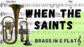 When The Saints Go Marching In for Soprano Cornet, Tenor Horn. Play-Along/Backing Track.
