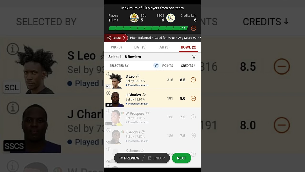 SCL vs SSCS Dream 11 Prediction | St Lucia T10 Blast | Pick Up Fast 