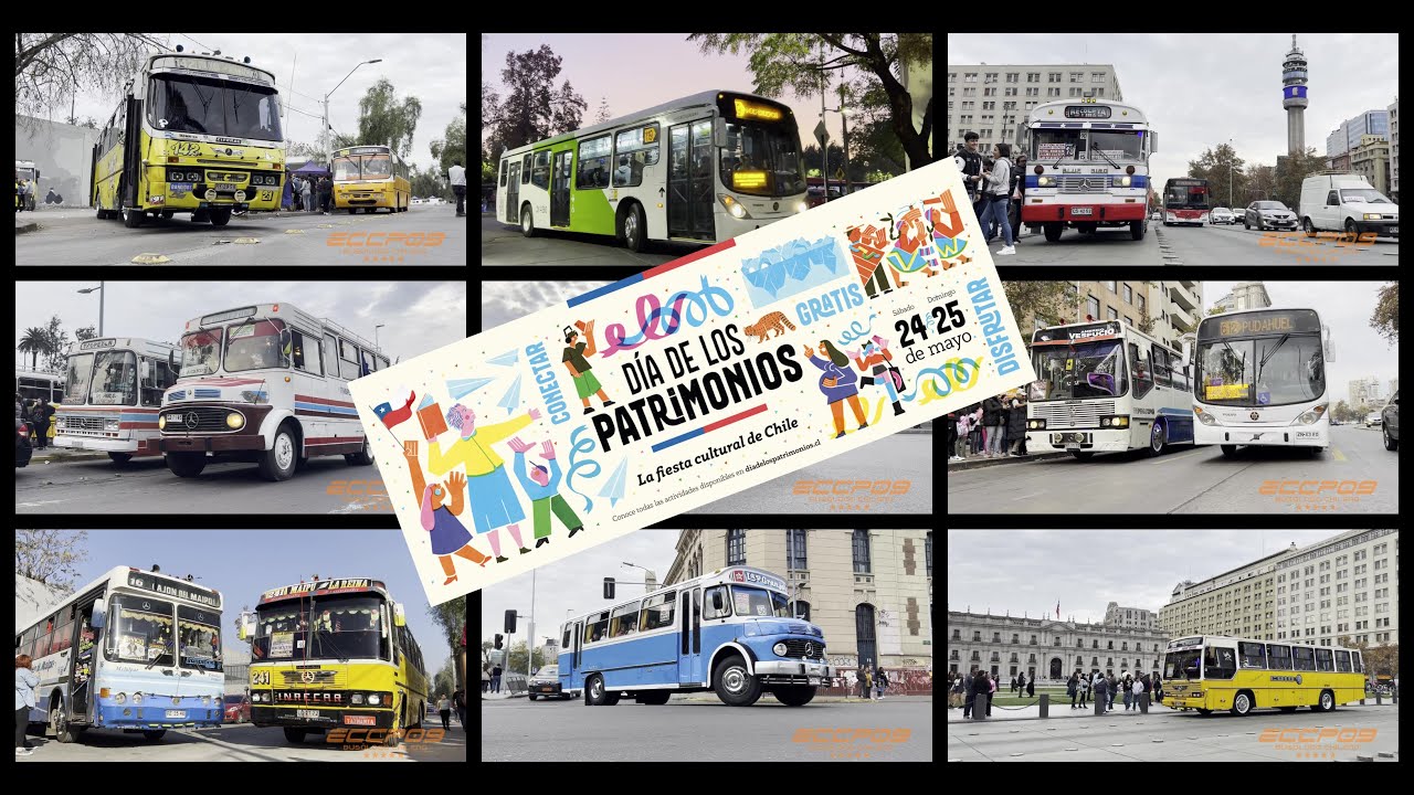 Micros de Colores, Amarillas y Transantiago, en Tourbuch 2025