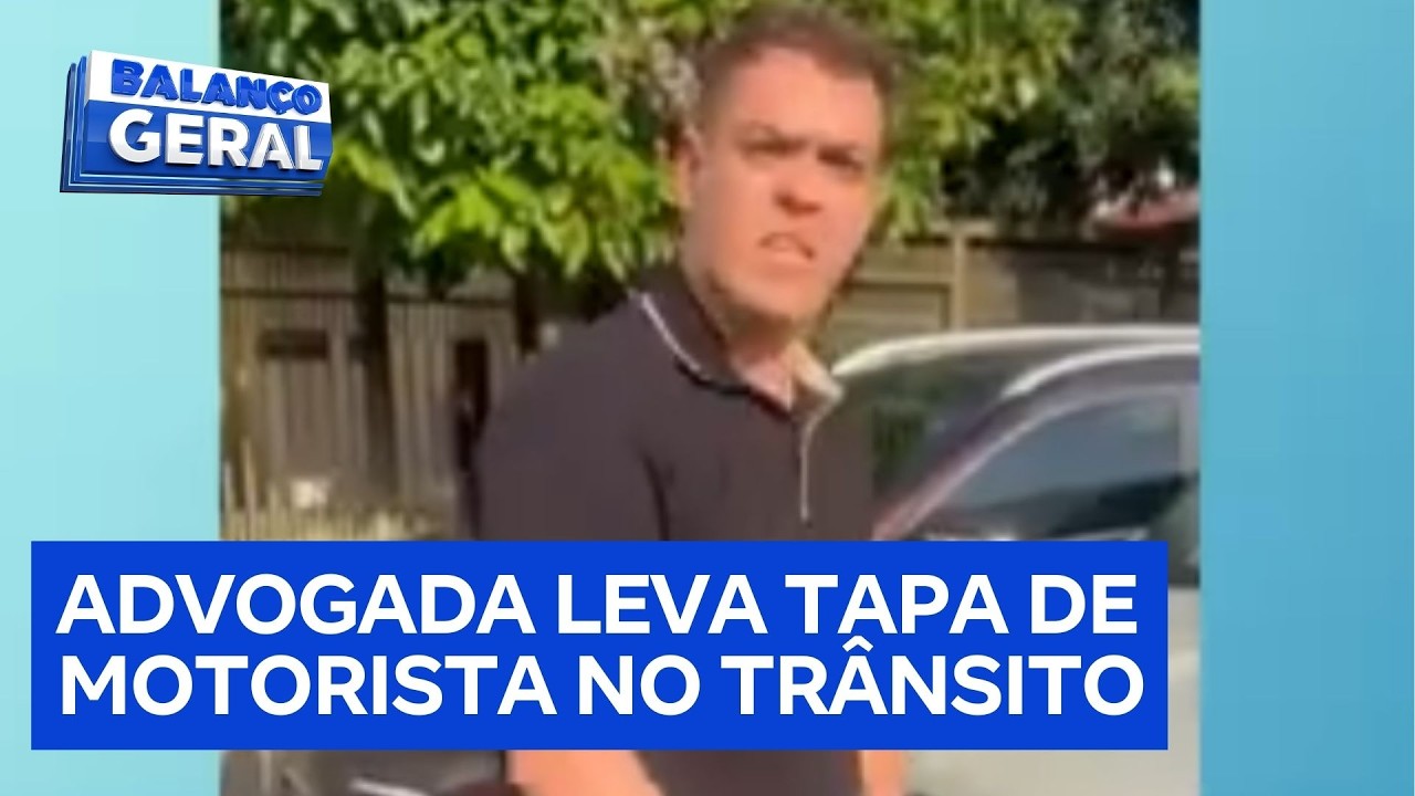 Motorista perde o controle e desfere tapa em advogada durante discussão de trânsito