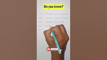 SQL, HTML, CSS, XML, JSON FULL FORM