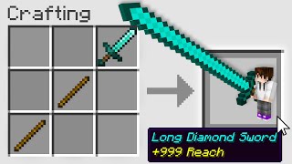 Minecraft, But You Can Craft Very Long Tools.. (UHC+)