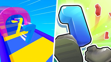 Math Race 3D vs Crazy Number Run - Max Levels Gameplay (Part 1) 123456789