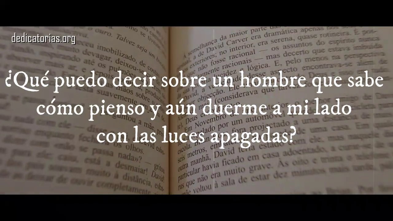 Ejemplos de Dedicatorias para libros. - YouTube