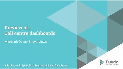 Power BI - Call Centre Dashboard Trailer - Answer Rates and Exposure