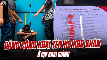 TRANH CÃI TRƯỜNG TH Ở HÀ NỘI ĐĂNG CÔNG KHAI TÊN CÁC HS KHÓ KHĂN Ở DỊP KHAI GIẢNG: CÓ THỂ GÂY XẤU HỔ