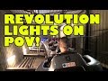 Revolution Roller Coaster Lights On POV Bobbejaanland Belgium