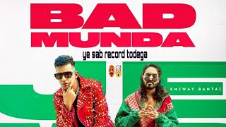 Bad Munda : Jass Manak Ft. Emiway Bantai reaction  | GK | Geet MP3 || emiway new song reaction