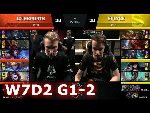 G2 eSports vs Splyce | Game 2 S7 EU LCS Spring 2017 Week 7 Day 2 | G2 vs SPY G2 W7D2 1080p