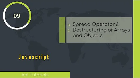 Spread operator and Destructuring of Arrays and Objects in Javascript