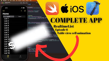 How to animate table view cells? | RealtimeList ep. 6 (Swift 5, Xcode 15, iOS 17)