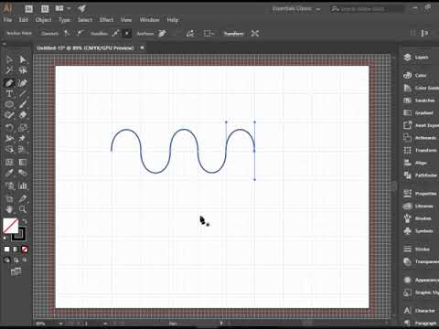 Drawing Curve Lines in Adobe Illustrator