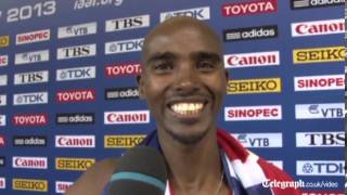 Mo Farah wins 10,000 metres at World Athletics Championships