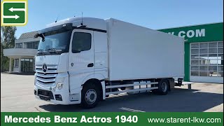 verkauft - Mercedes Benz Actros 1940 Kofferaufbau, LBW, Standklima, LKW22010, www.starent-lkw.com