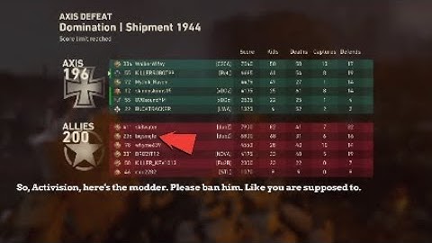 Cheaters & Modders in COD WW2 on PS4, Part 1