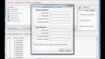 How to Get Phone Numbers from Different Files at One Go
