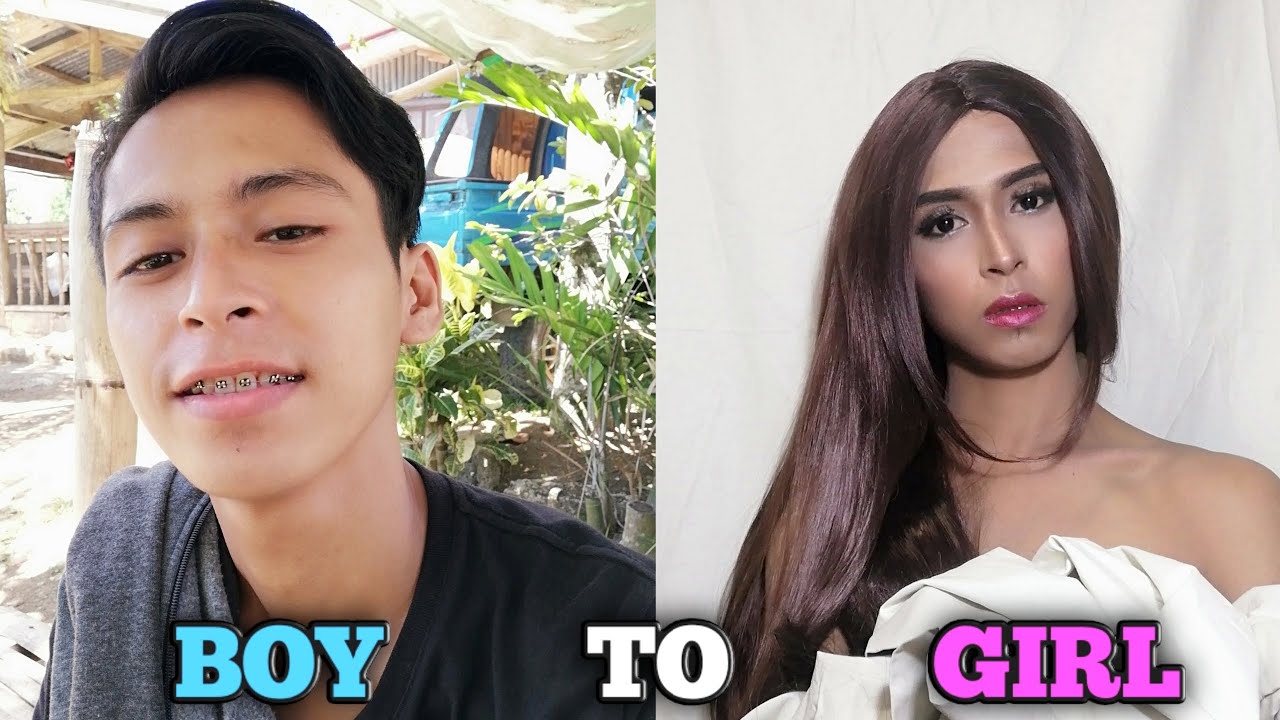 BOY TO GIRL MAKEUP TRANSFORMATION Very Affordable Wig 125 pesos JM