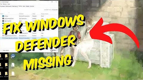 How To Fix Windows Defender Icon Missing From Taskbar - Easy Fix