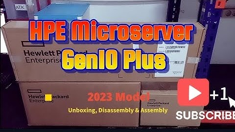 HPE Microserver Gen10 Plus - Unboxing, Disassembly and Upgrade Options.