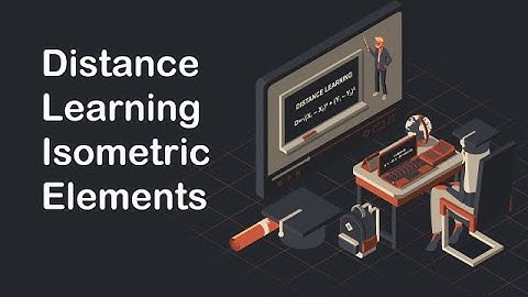 Distance Learning Isometric Elements After Effects Templates