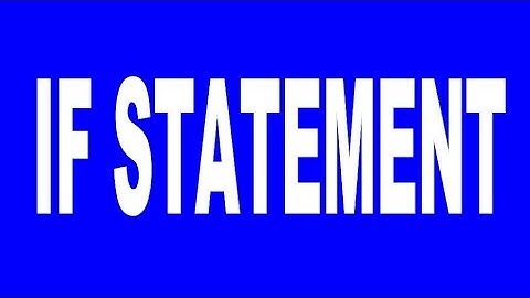 IF Statement of BASIC