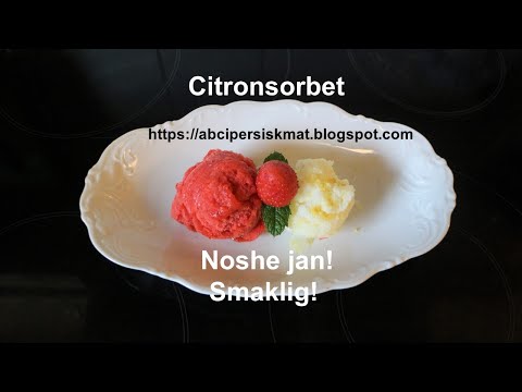 Video: Matlagning Citronsorbet