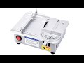 Novellife s2 mini table saw diy hobby model crafts cutting tool cutting performance test
