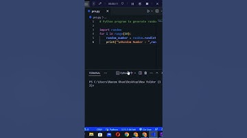 How to Generate a Random Number in Python #shorts #shortsvideo #coding