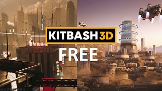 FREE KitBash3D kits | city and space