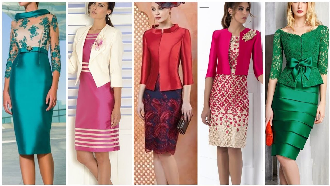 Very Expensive Satin Silk Mother Of The Bride Dresses With Jackets