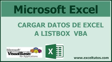 Cargar datos de hoja excel a listbox vba