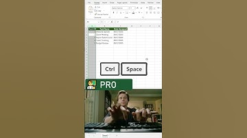 📐 Select entire columns instantly in Excel with Ctrl Space #excel  #excelforbeginners  #exceltips
