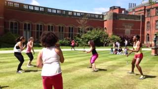 Outdoor Zumba class with Yas