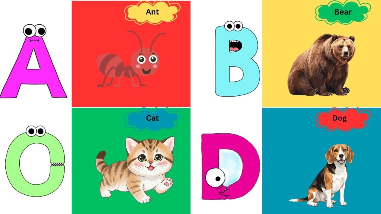 Phonics Animals Song | Learn ABC Alphabet with Animals for Kids #abcd # ...