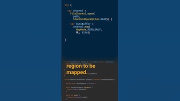 How can you map a file to memory?  - Cracking the Java Coding Interview #javacoding #javatips