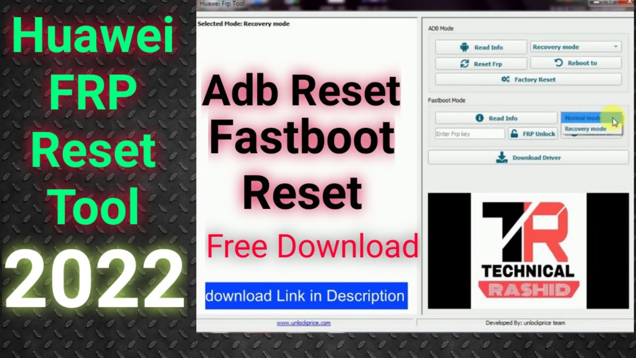 Huawei FRP Bypass Tool Latest Version 2022 Tool Free Downloadhuawei adb fastboot frp reset tool