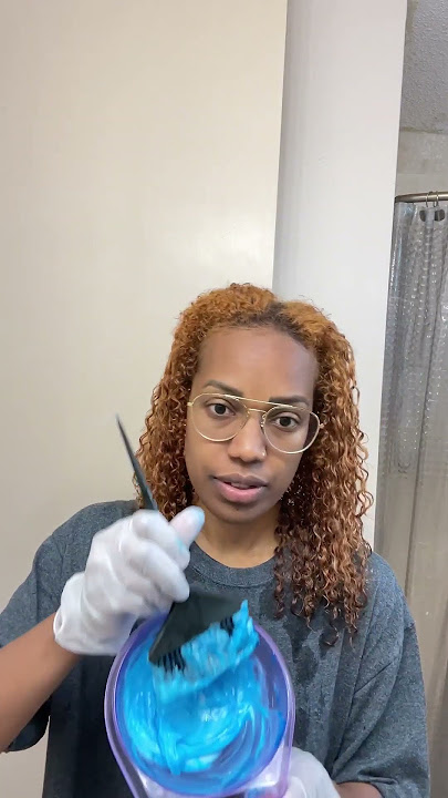 #shorts TONE ORANGE HAIR AT HOME #haircare #howto #bleachedhair