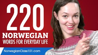 220 Norwegian Words for Everyday Life - Basic Vocabulary #11