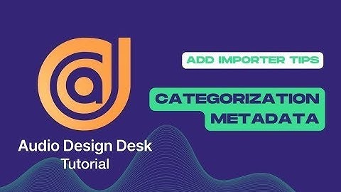 How To Categorize Metadata Using ADD Tags | Tutorial