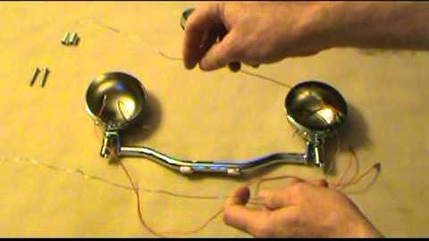 2008 Yamaha V Star 1100 Classic Passing Light Install Part 1.mpg