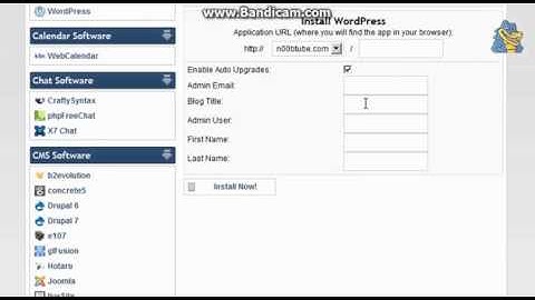 HostGator - Installing WordPress Using QuickInstall