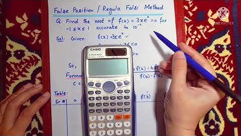 False Position/Regula Falsi Method by using Calculator | in Urdu/Hindi
