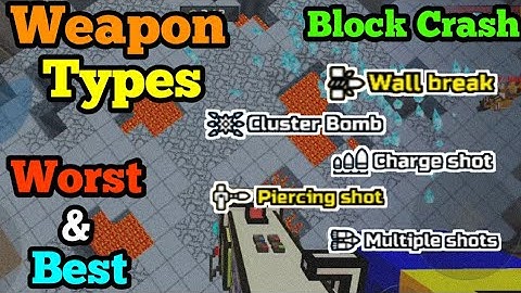 Best & Worst Weapon Types for Block Crash Mode in Pixel Gun 3D
