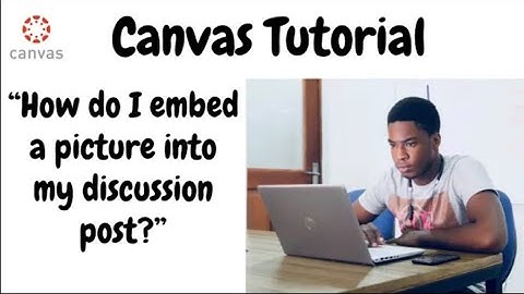How to Embed an Image into a Canvas Discussion Board