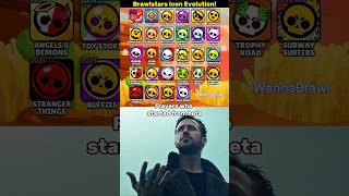 Brawlstars Icons evolution #shorts #brawlstars #brawl #supercell