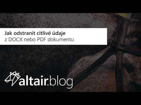 Video: Jak Vymazat 1 S Z Dokumentů