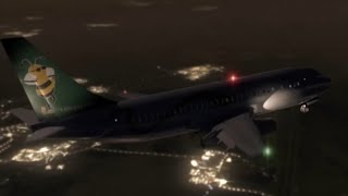 Eastwind Airlines Flight 517 Rudder Hard-Over & Landing Animation