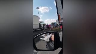 Pullman incendiato San Donato MIlanese