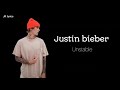 Justin bieber- Unstable  (lyrics)  live from Paris