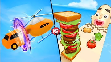Shape-Shifting vs Sandwich Runner / All Level Up Android iOS"Gameplay 